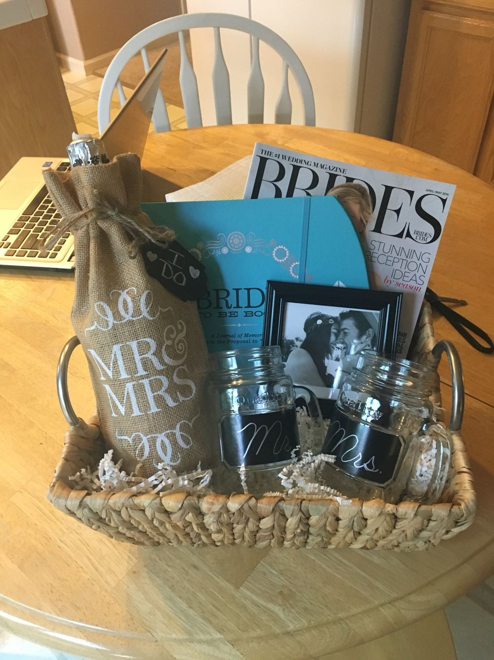 DIY Wedding Gift Basket
 Engagement t basket