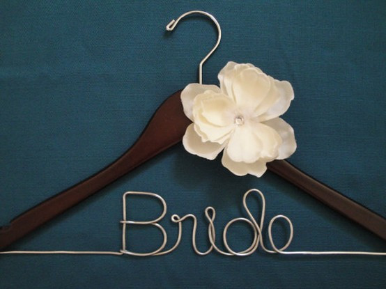 DIY Wedding Hanger
 Champagne and Paper Cups DIY Personalized Bridal Hangers