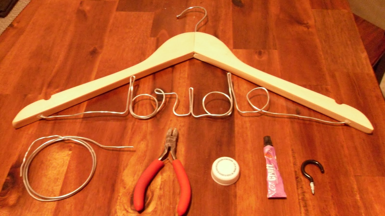 DIY Wedding Hanger
 Jarring Impact DIY Wire Wedding Hanger Tutorial