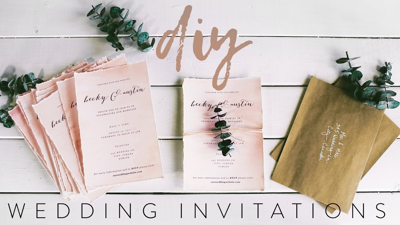 DIY Wedding Invitation Ideas
 DIY MY WEDDING INVITATIONS WITH ME