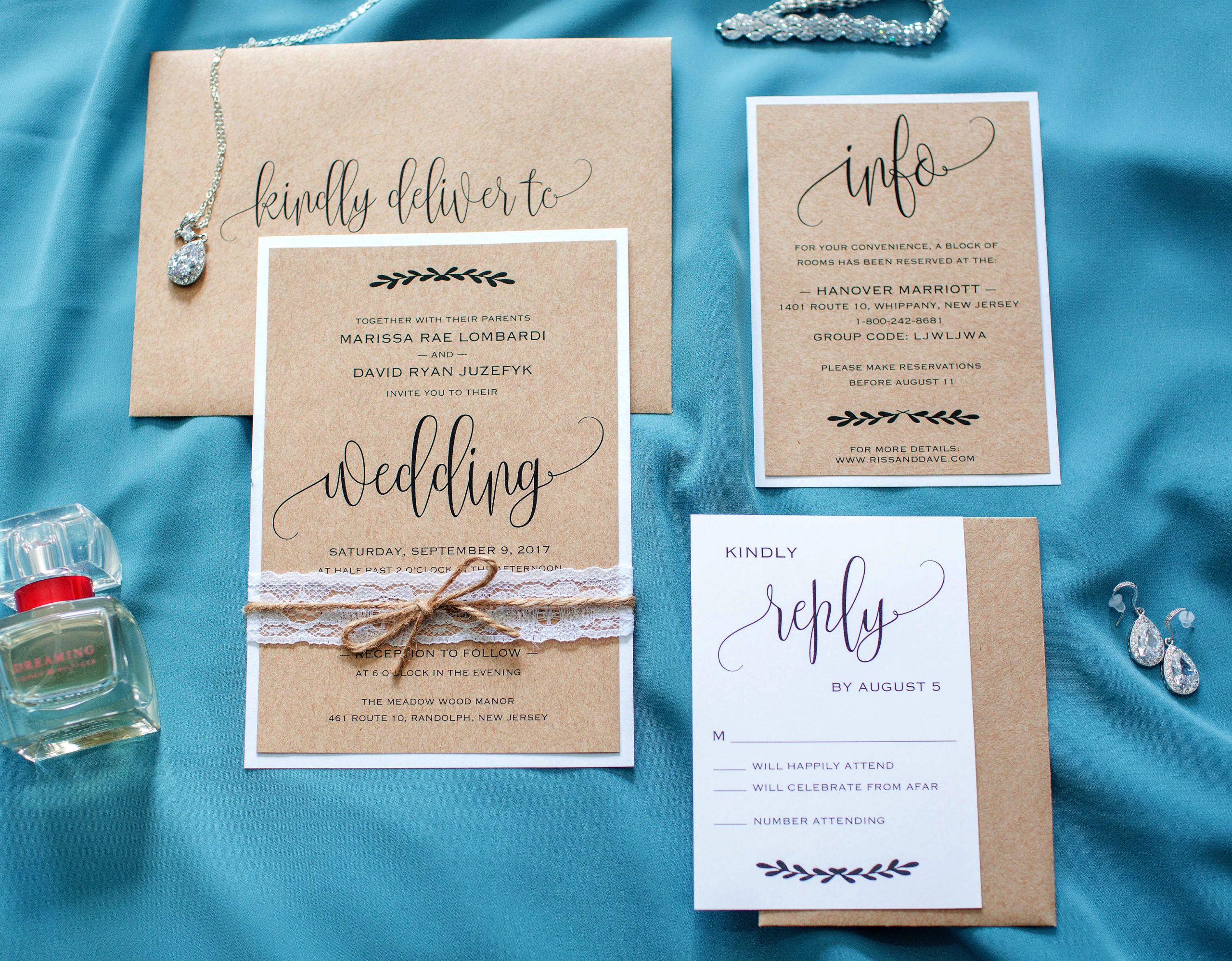 DIY Wedding Invitation Ideas
 My DIY Story Rustic Straw Kraft Wedding Invitation