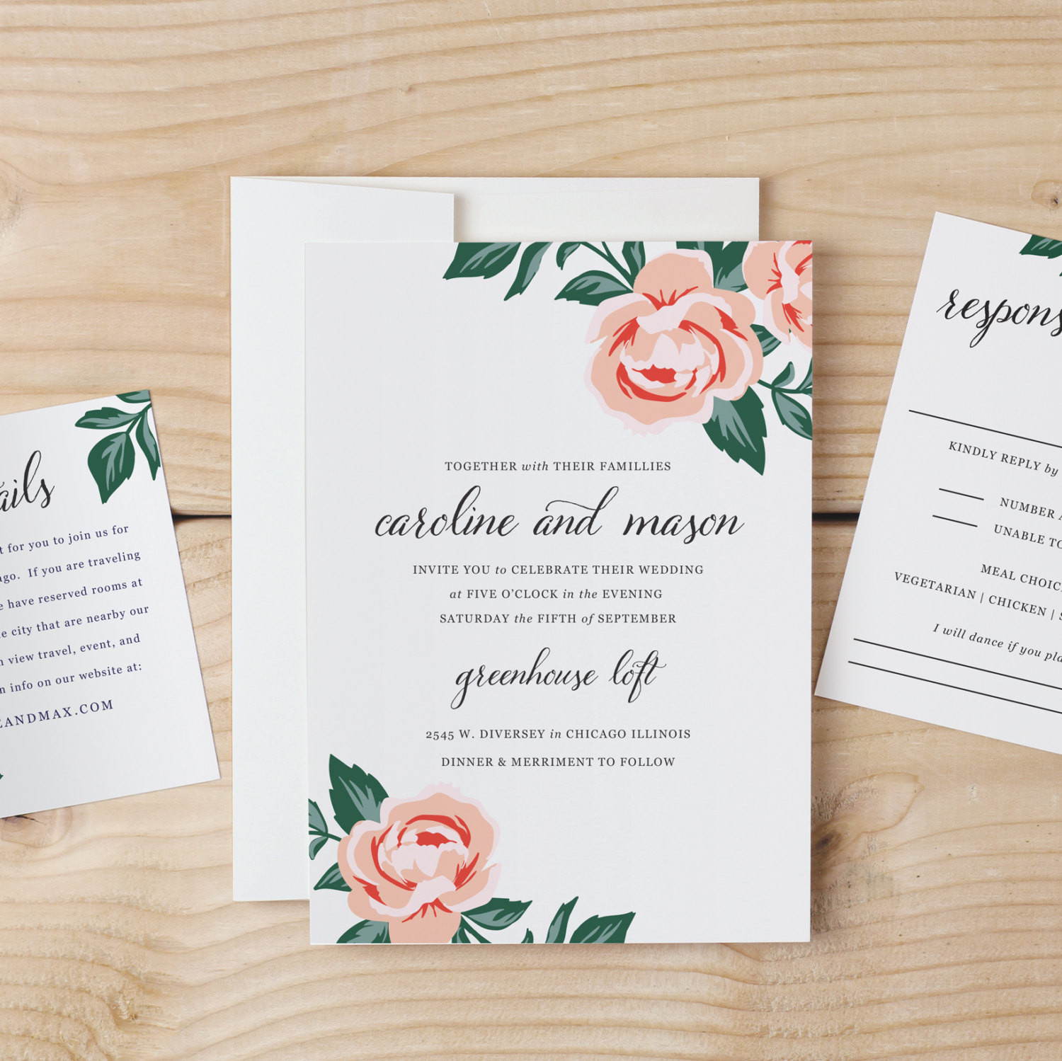 DIY Wedding Invitation Templates
 DIY Wedding Invitation Template Colorful Floral Word or