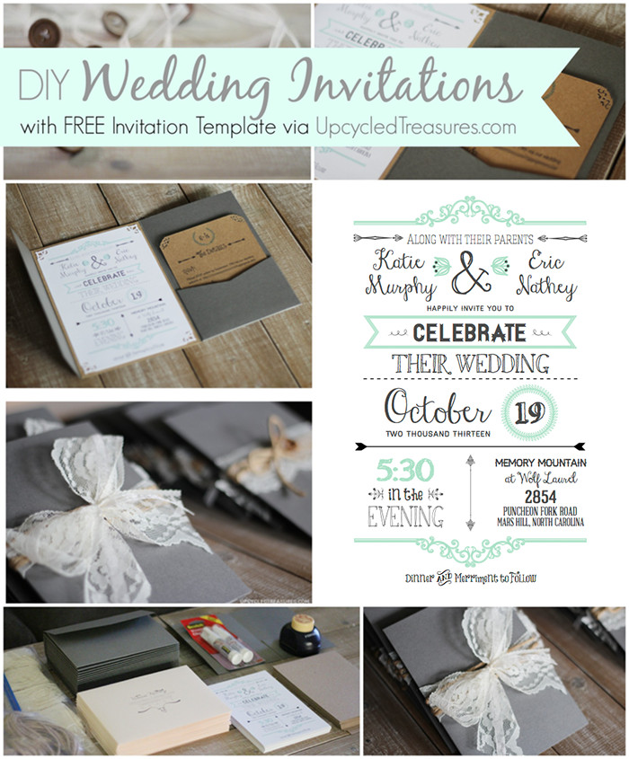 DIY Wedding Invitation Templates
 10 Free Wedding Printables for the Crafty Bride – Party In