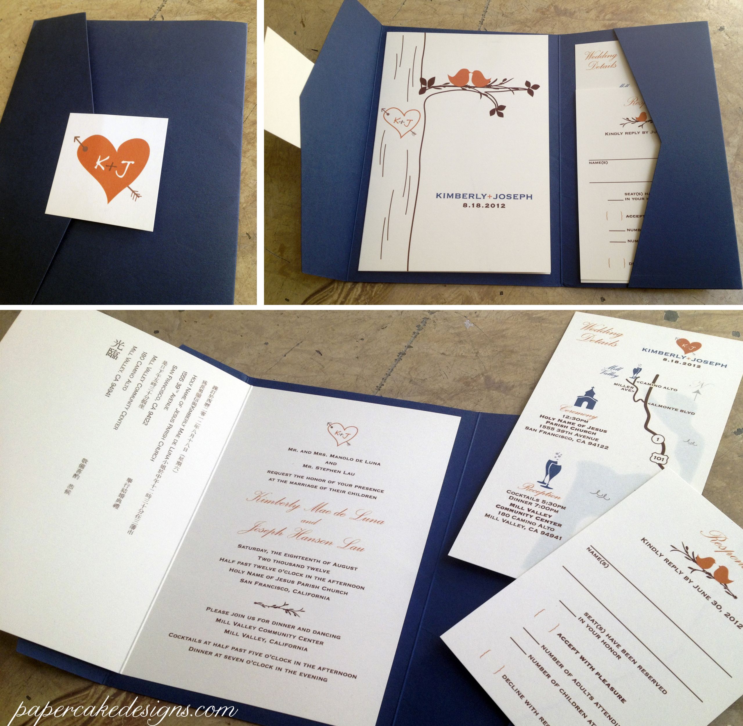 DIY Wedding Invite
 [DIY print & assemble] wedding invitations – papercake