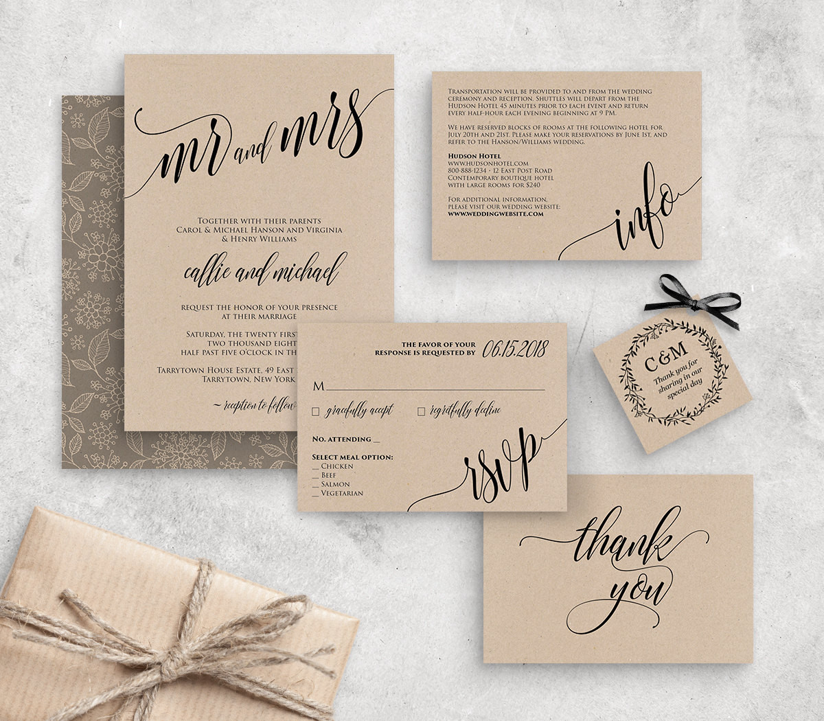 DIY Wedding Invite Templates
 Wedding Invitation Template Instant Download Rustic