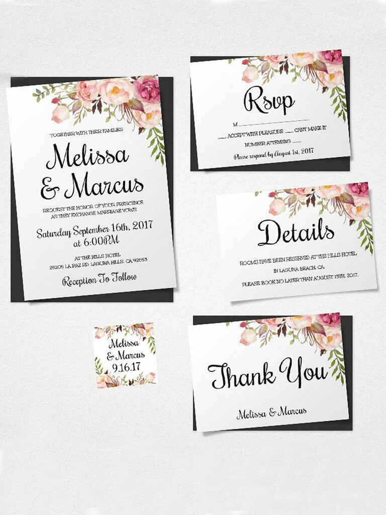 DIY Wedding Invite Templates
 16 Printable Wedding Invitation Templates You Can DIY