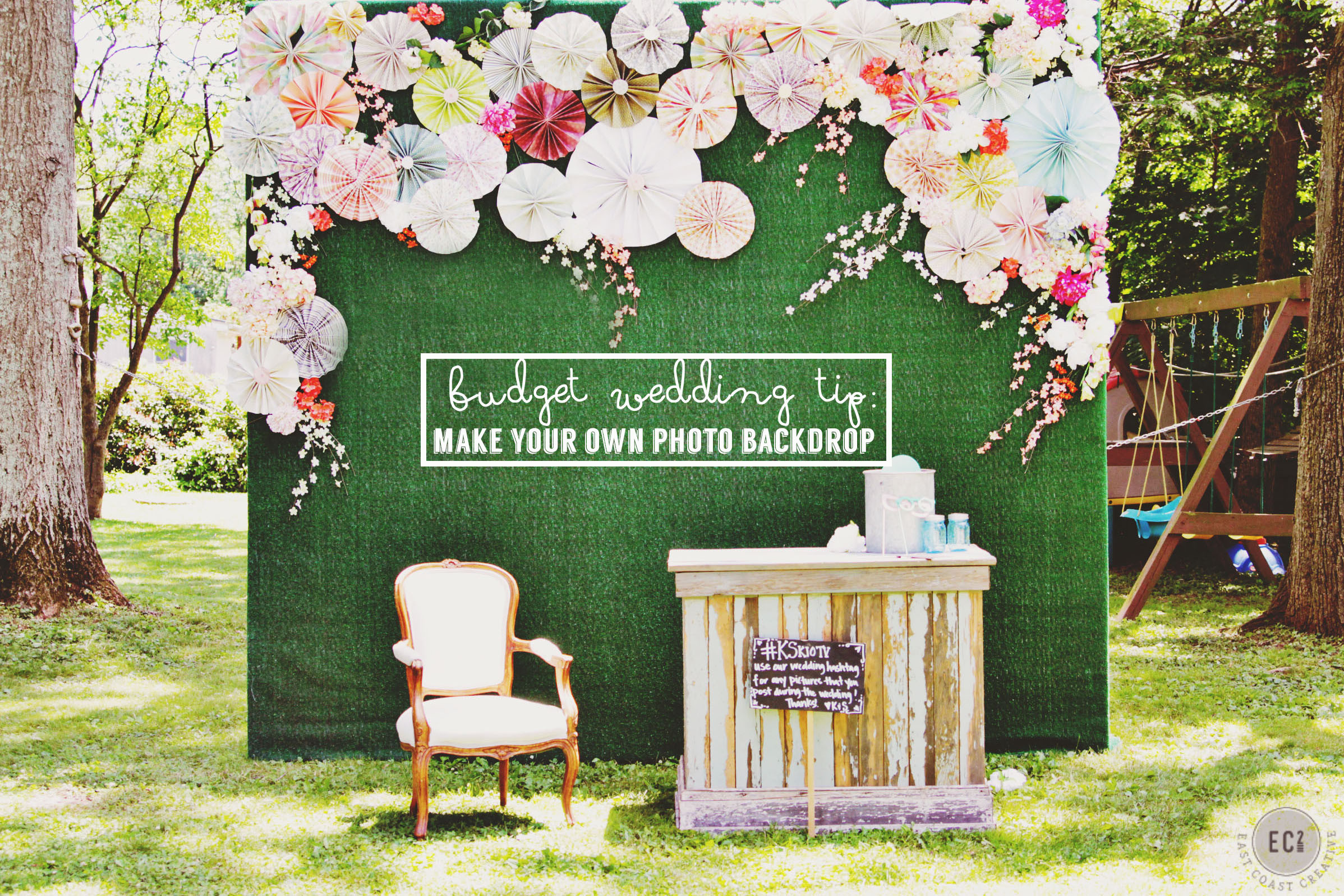 DIY Wedding Photobooth
 DIY Booth Backdrop – “Knock It f ” Wedding
