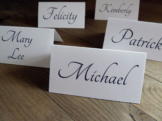 DIY Wedding Place Cards
 3 DIY Wedding Place Card Ideas