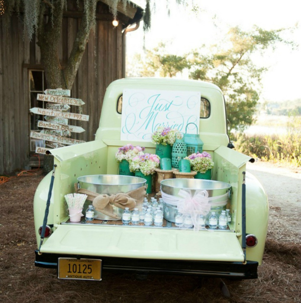 DIY Wedding Reception
 DIY Outdoor Wedding Reception Beverage Station Dinner 4 Two