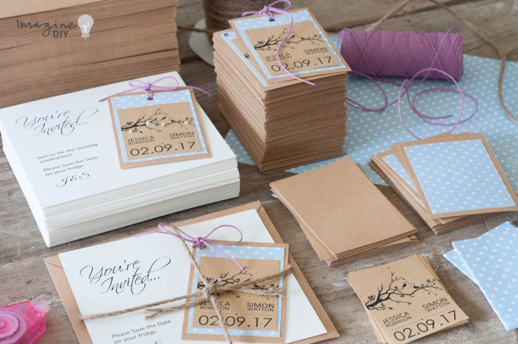 DIY Wedding Save The Dates
 How To Make Pretty Save The Date Cards With Tags