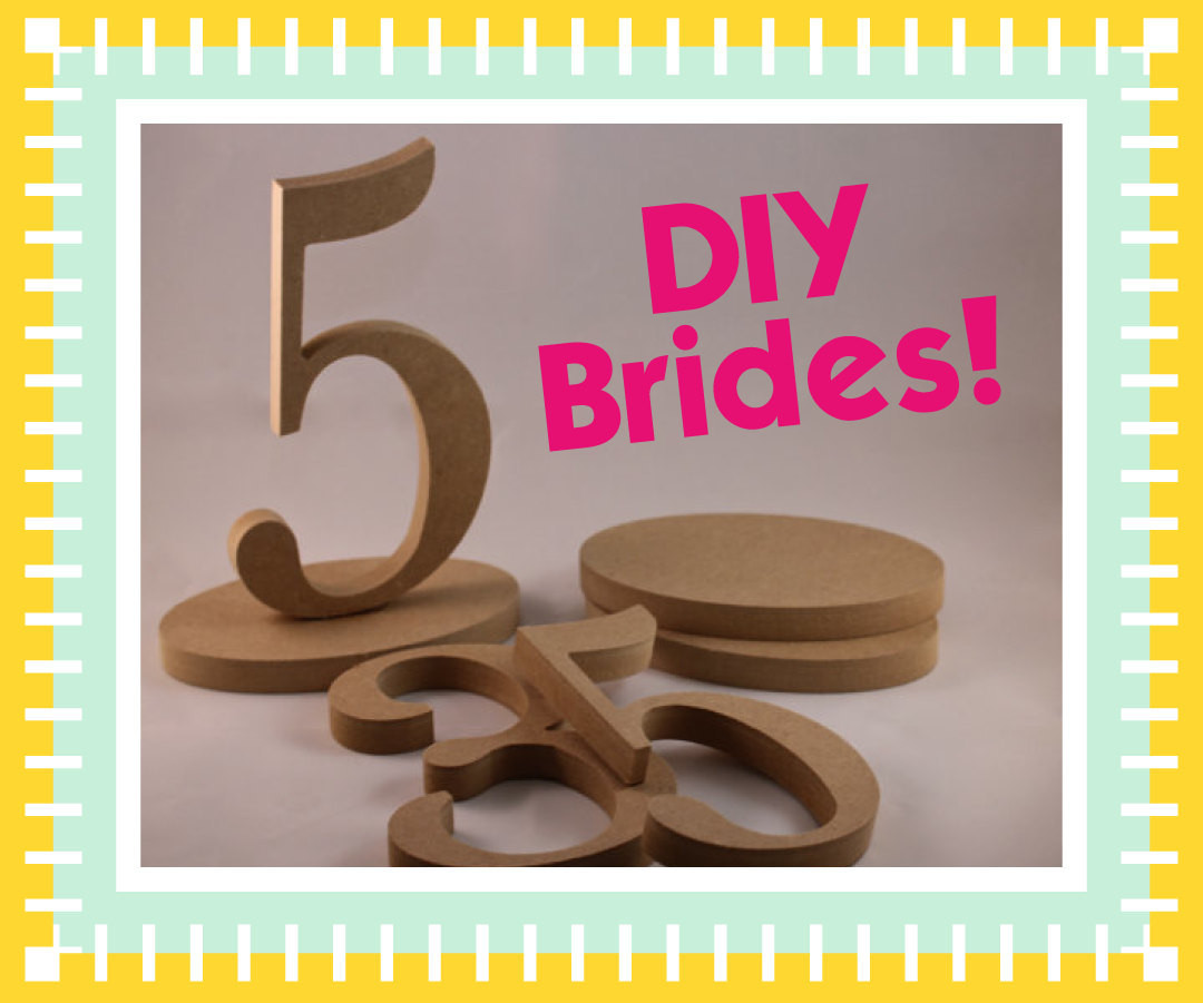 DIY Wedding Table Numbers
 1 10 DIY Wooden Wedding Table Numbers for Weddings DIY