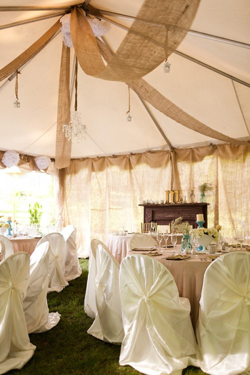 DIY Wedding Tents
 Sarah and Zac s $7 000 Backyard Wedding