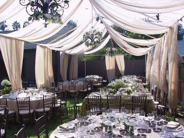 DIY Wedding Tents
 diy fabric wedding tent Google Search