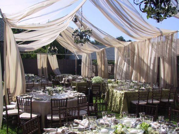 DIY Wedding Tents
 DIY curtain tent