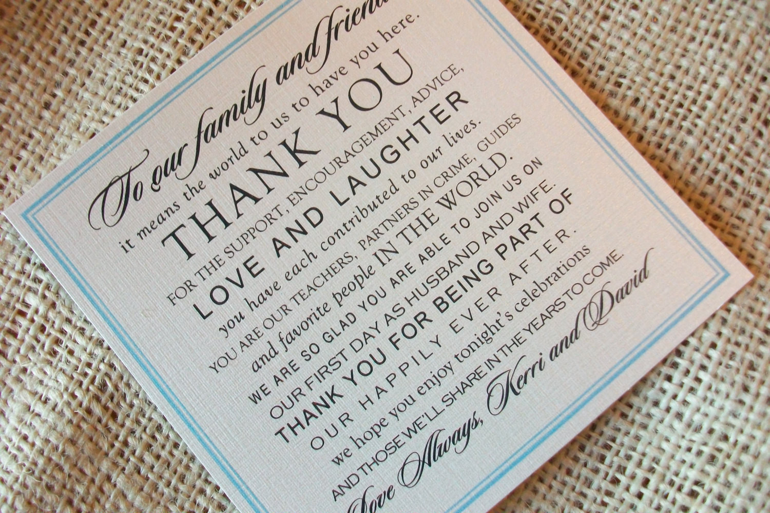 DIY Wedding Thank You Cards
 DIY Wedding Thank You Card Thank You Design your choice of