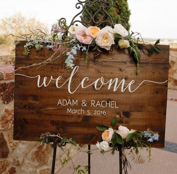 DIY Wedding Welcome Sign
 Aliexpress Buy Unique Personalized Wedding Wel e