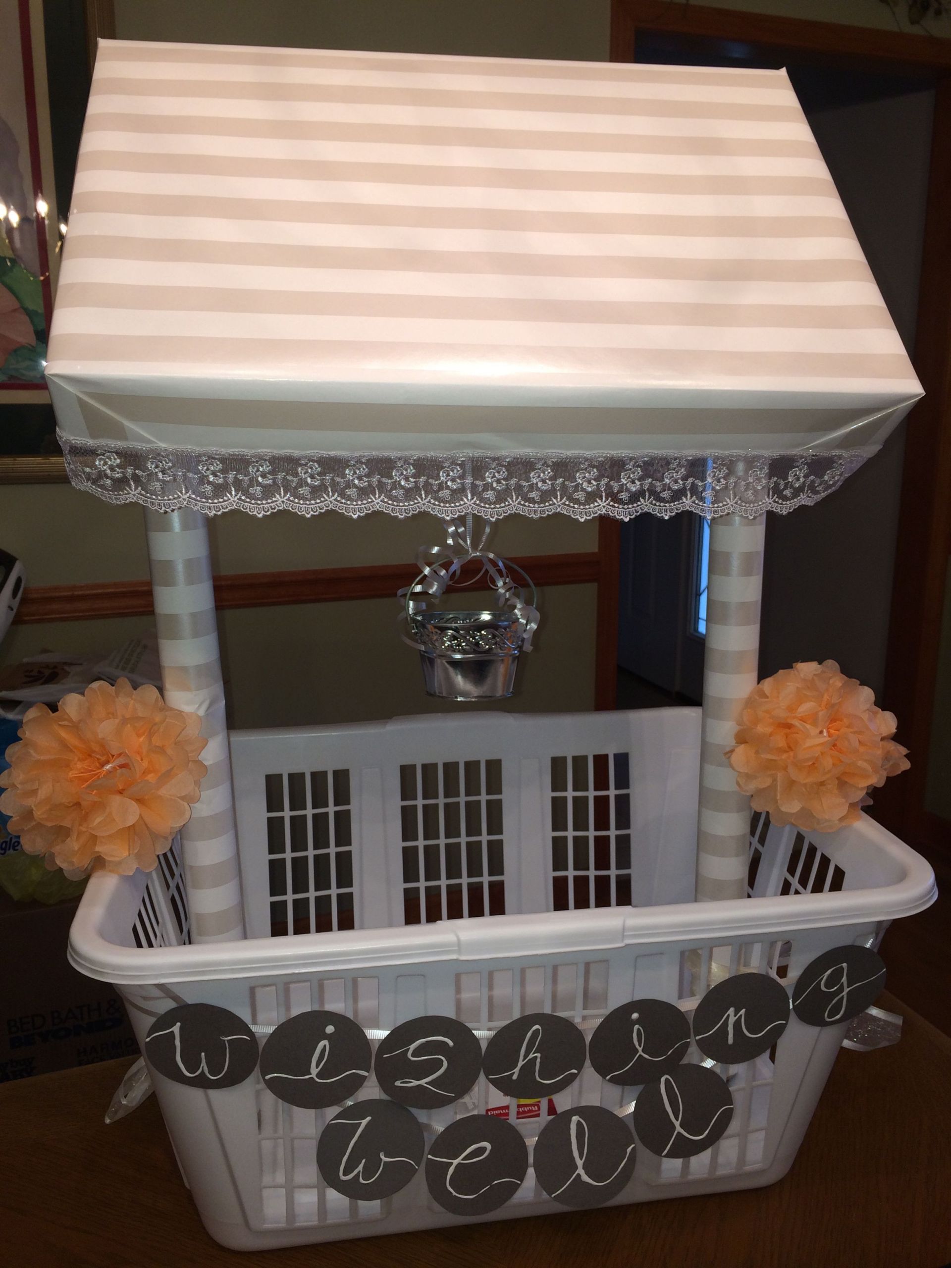 DIY Wedding Wishing Well
 Wishing Well I made for my cousin s shower Buy a