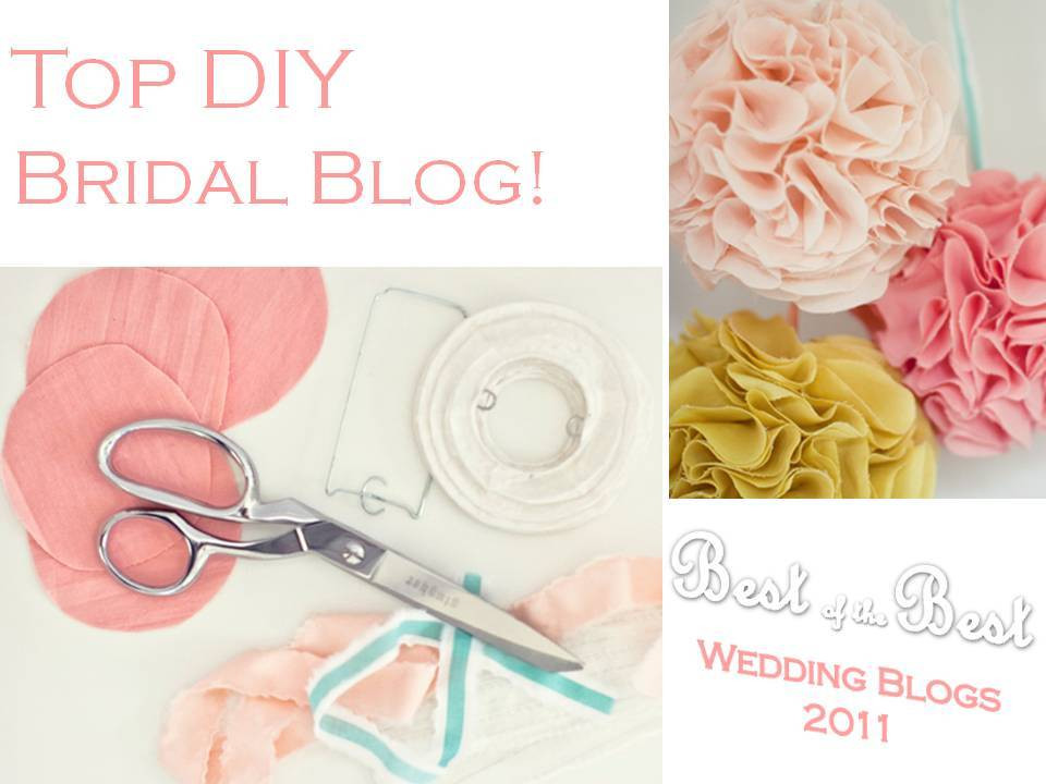 DIY Weddings Blog
 DIY and bespoke wedding inspiration which bridal blog