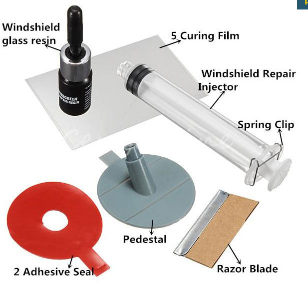 DIY Windshield Crack Repair
 Crack Premium Repair Kit & Windscreen DIY Chip Windshield
