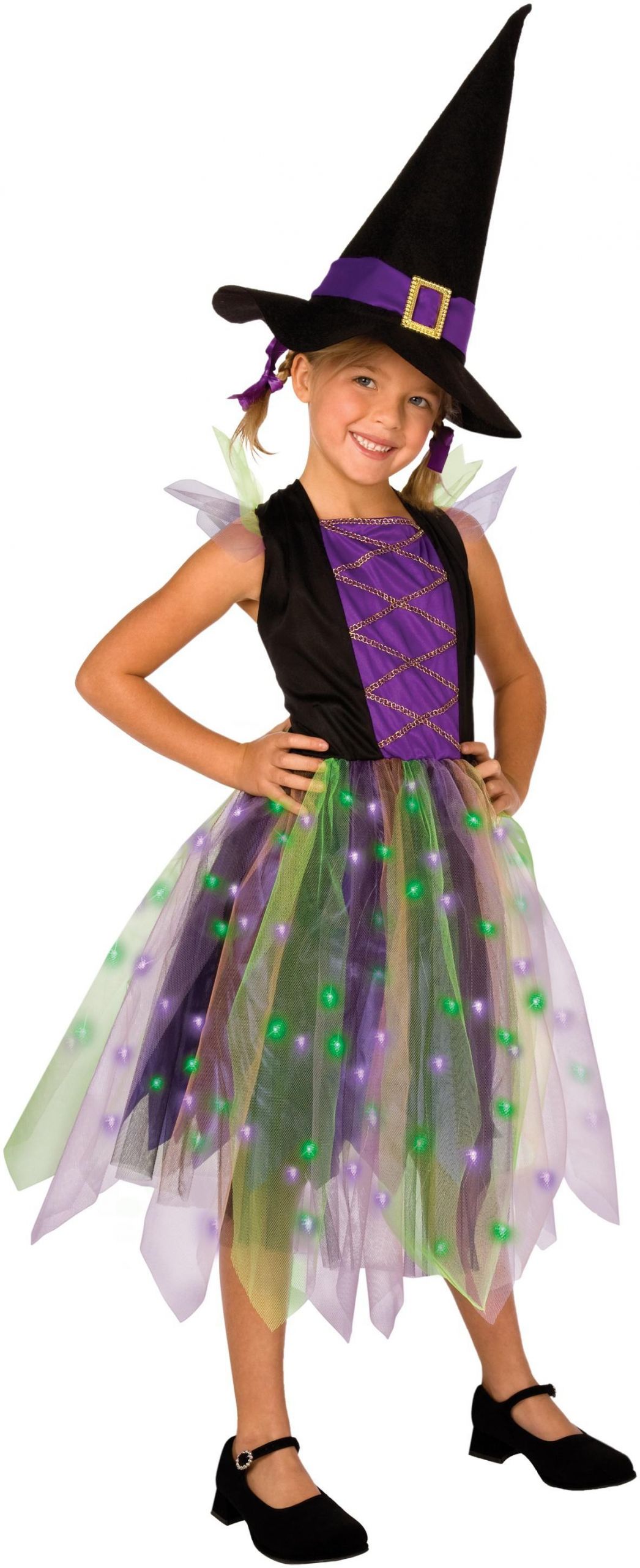 DIY Witch Costume For Kids
 Light Up Rainbow Witch Child Girl s Costume Girls