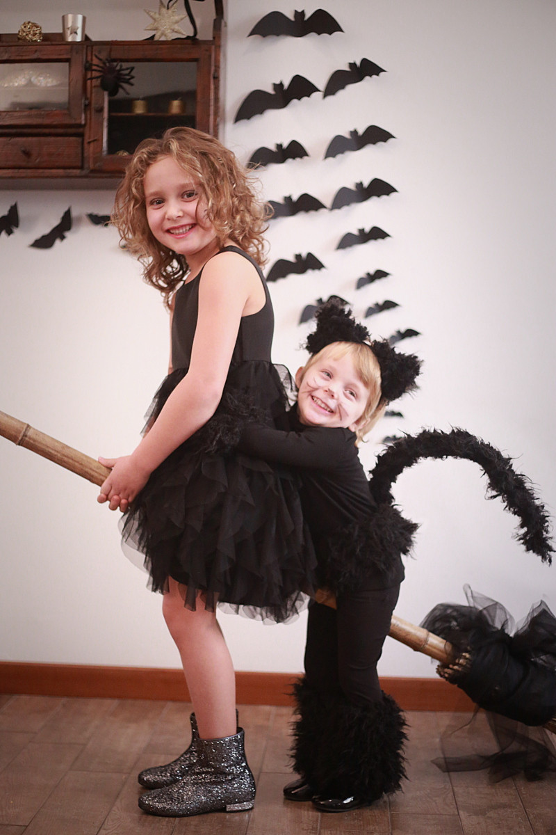 DIY Witch Costume For Kids
 Halloween kids costumes witch and cat part II Fannice