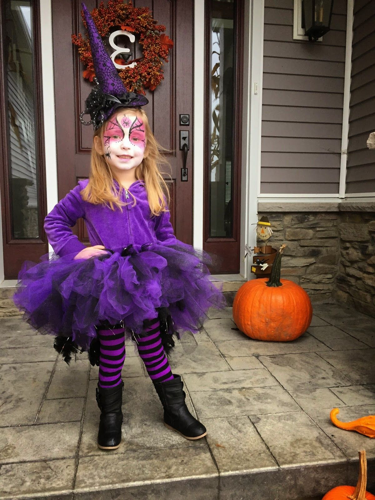 DIY Witch Costume For Kids
 Happy Halloween DIY Toddler Witch Costume Purple Witch