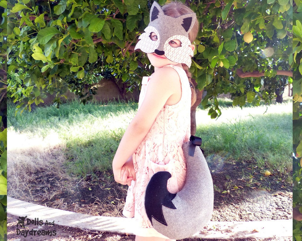 DIY Wolf Costume
 Wolf Costume Pattern Mask and Tail Cosplay by