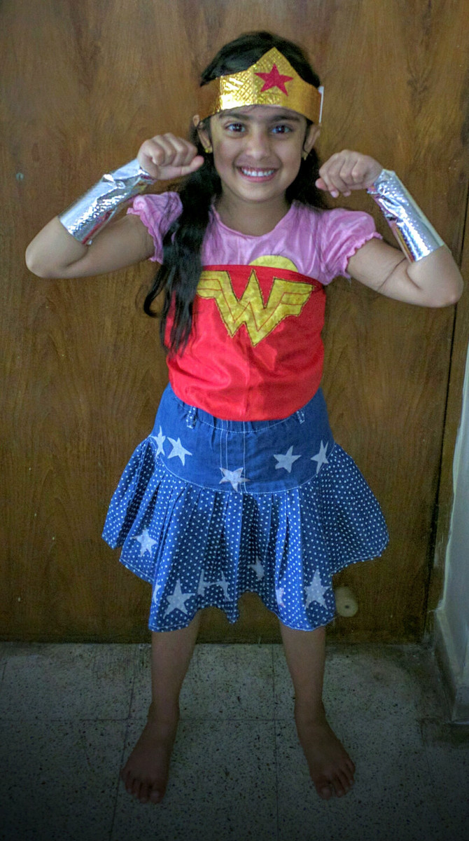 DIY Wonder Woman Costume For Kids
 DIY Wonder Woman costume for kids
