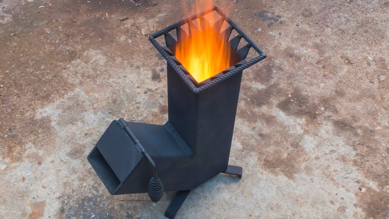 DIY Wood Burning
 Homemade wood burning Rocket stove