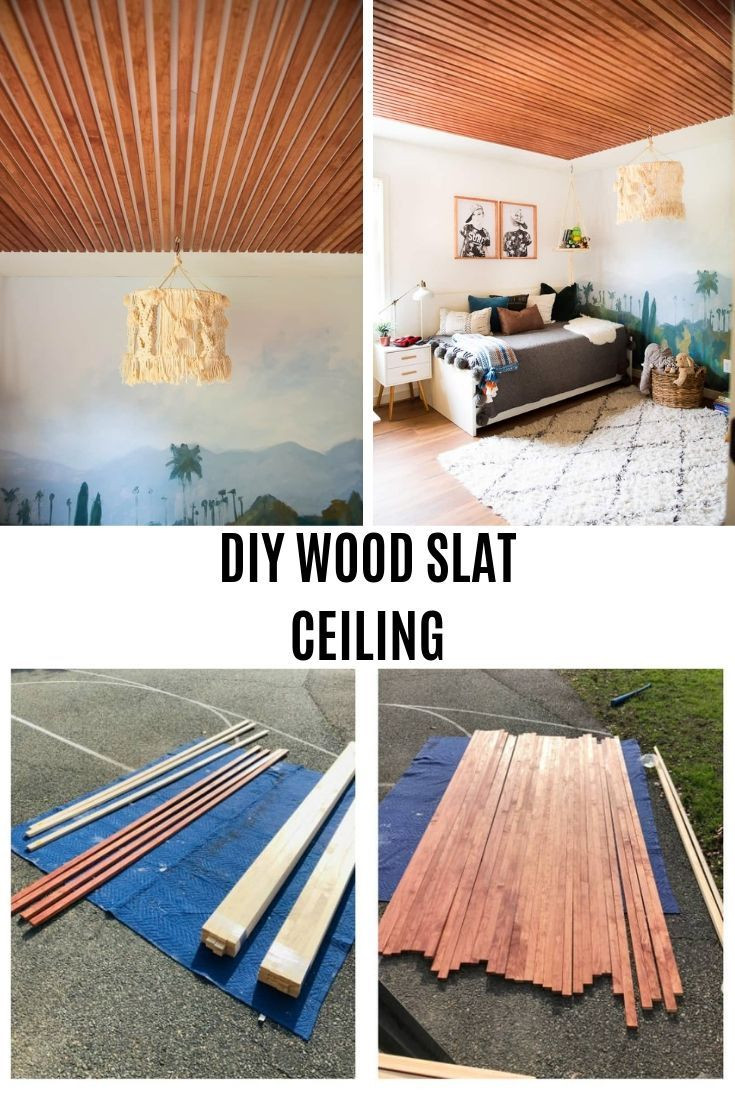 DIY Wood Ceiling Panels
 DIY MODERN WOOD CEILING