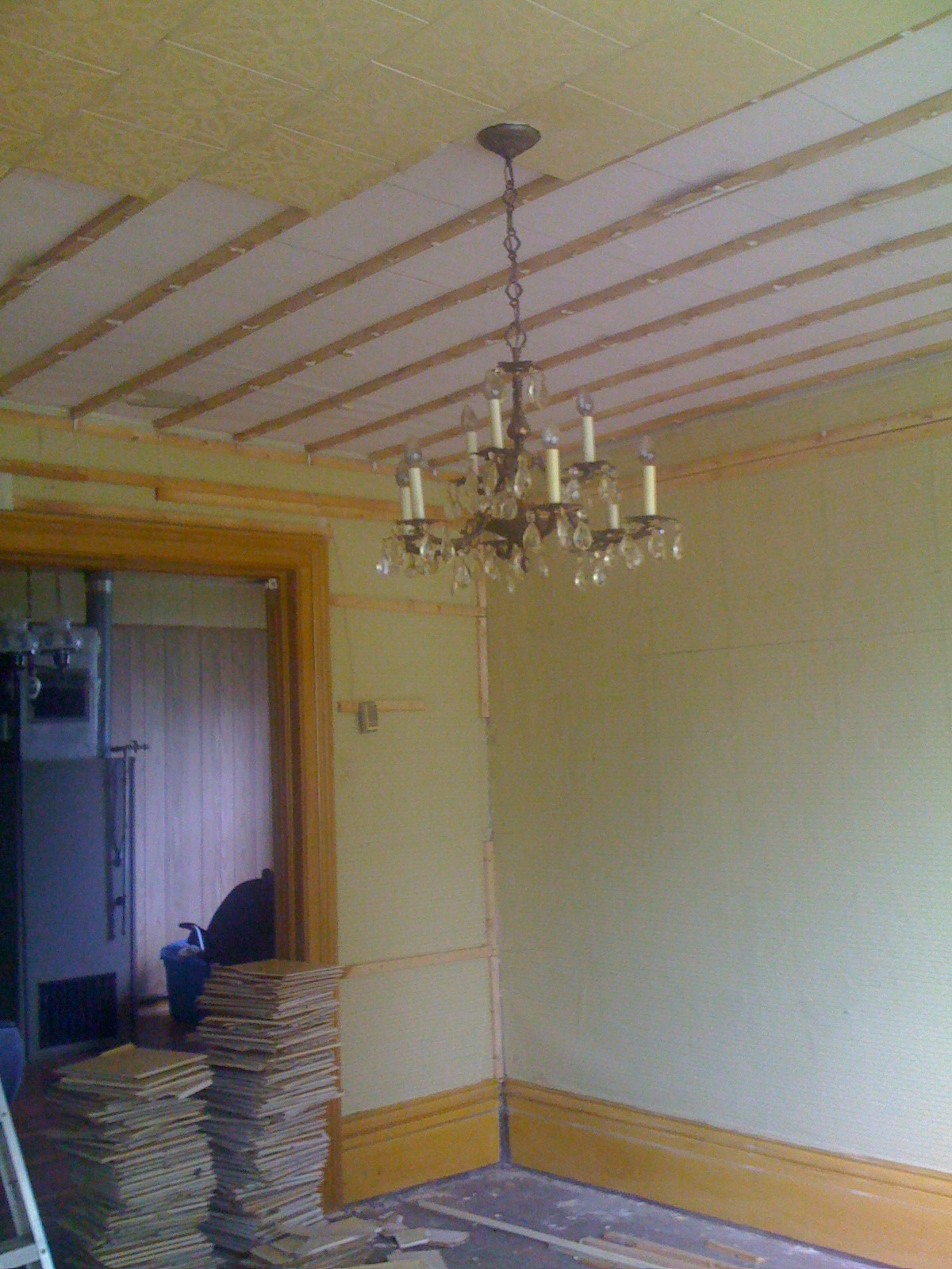 DIY Wood Ceiling Panels
 Removing Ceiling Tiles Wood Paneling