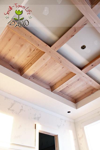 DIY Wood Ceiling Panels
 Remodelaholic