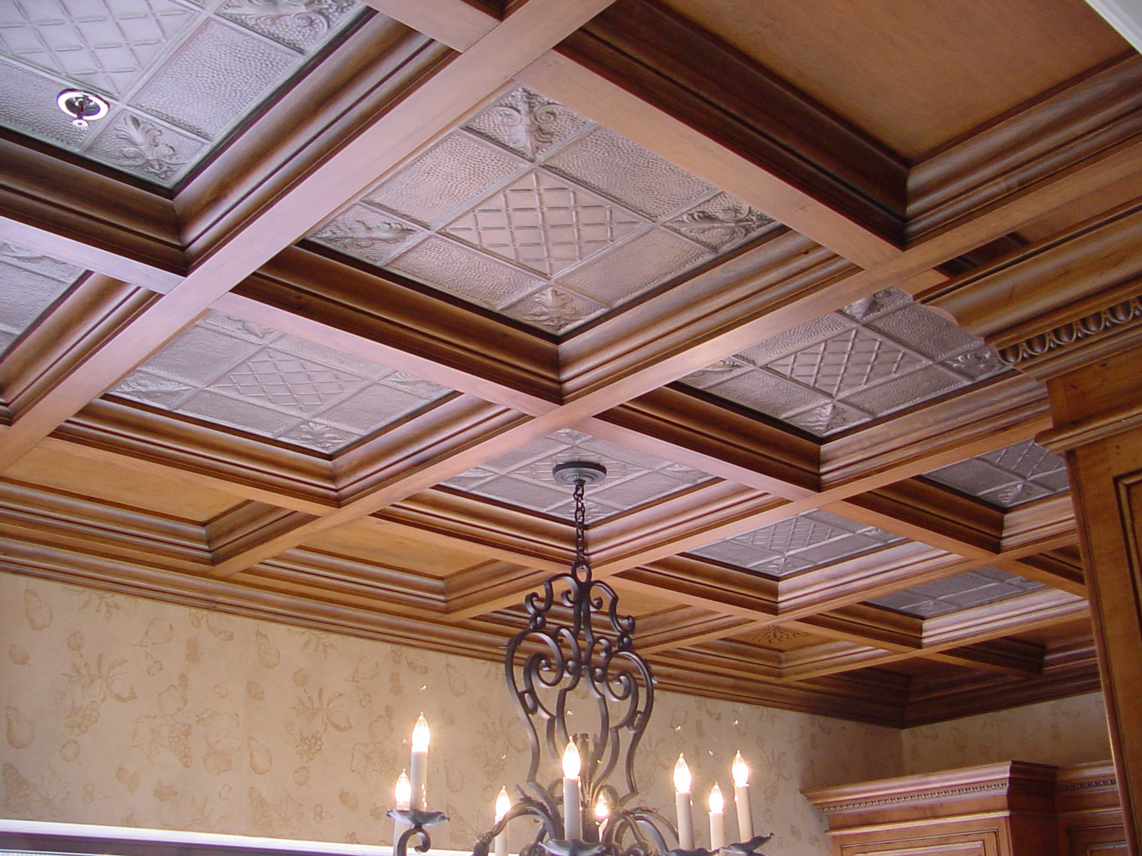 DIY Wood Ceiling Panels
 s of coffered ceilings