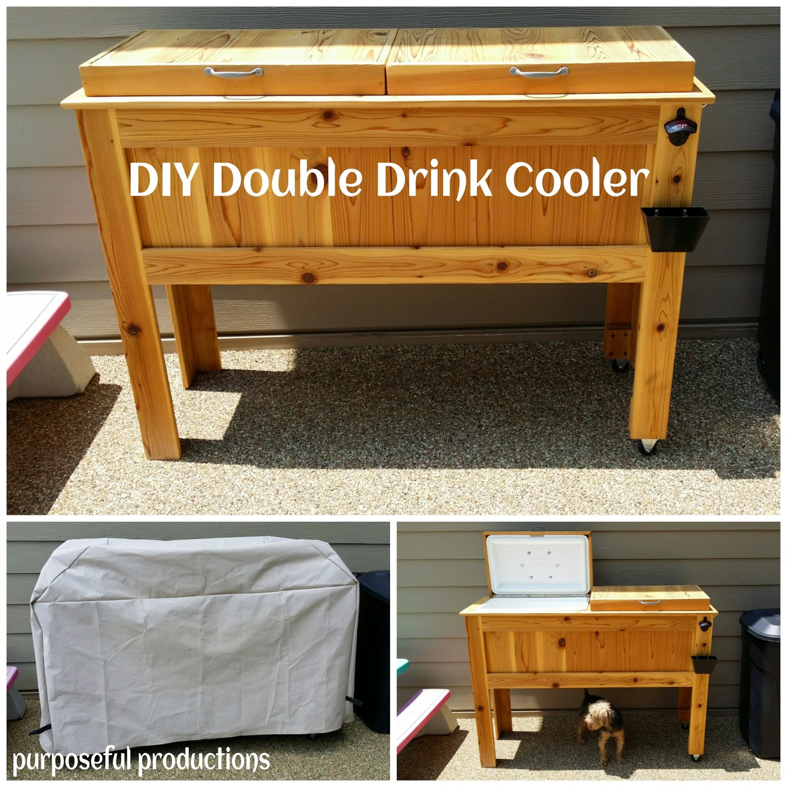 DIY Wood Cooler
 Purposeful Productions DIY Wood Drink Cooler