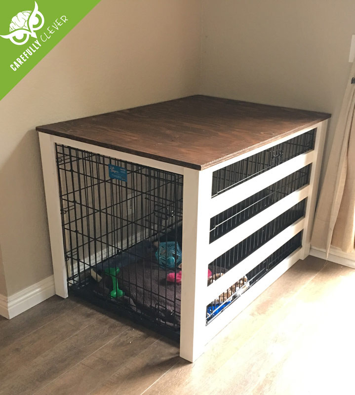 DIY Wood Dog Crate Cover
 DIY Dog Crate Cover