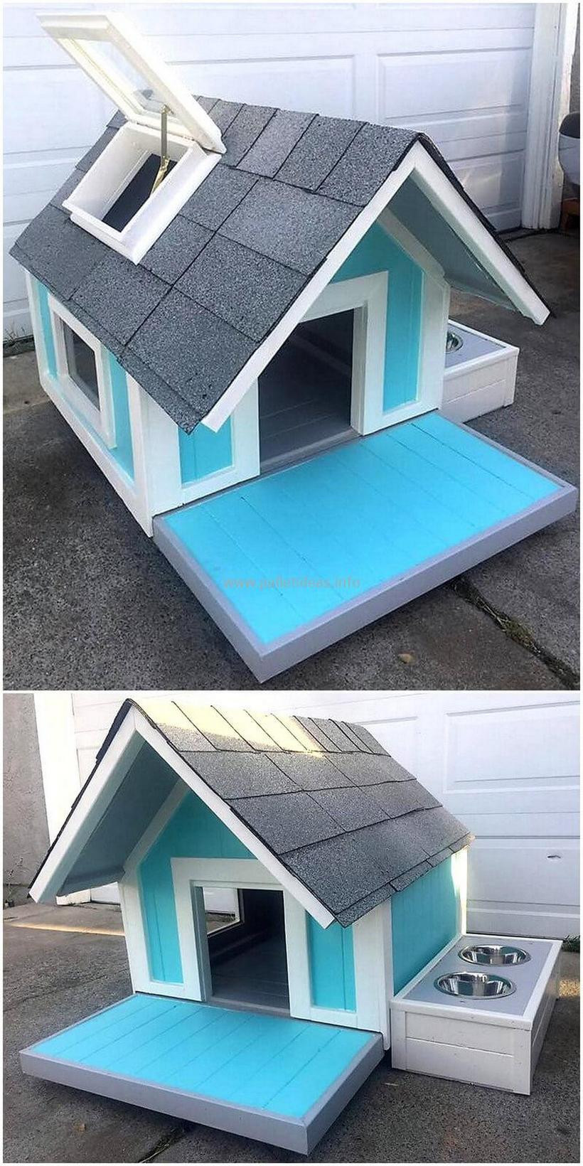 DIY Wood Dog House
 80 Super DIY Ideas For Wood Pallet Dog Houses