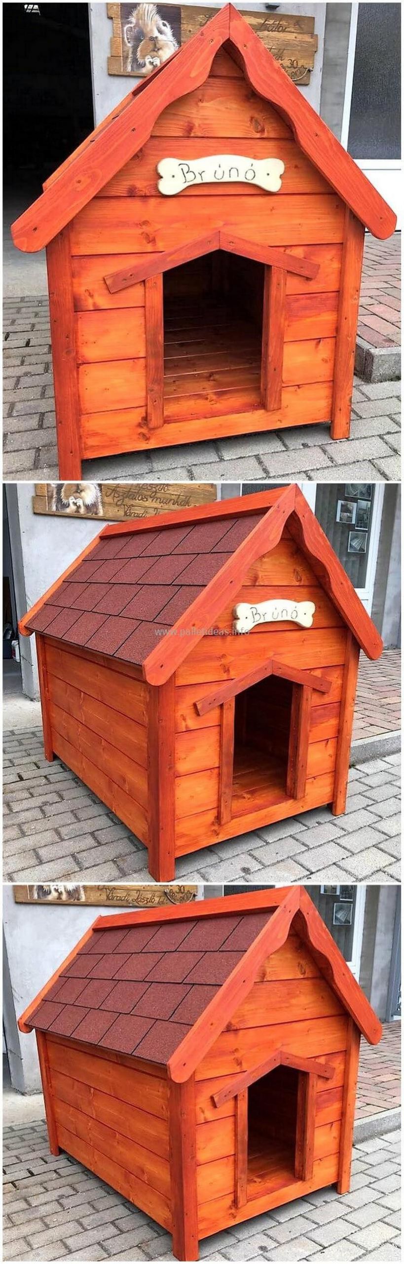 DIY Wood Dog House
 80 Super DIY Ideas For Wood Pallet Dog Houses