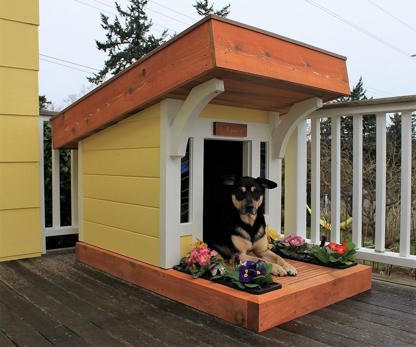 DIY Wood Dog House
 80 Super DIY Ideas For Wood Pallet Dog Houses