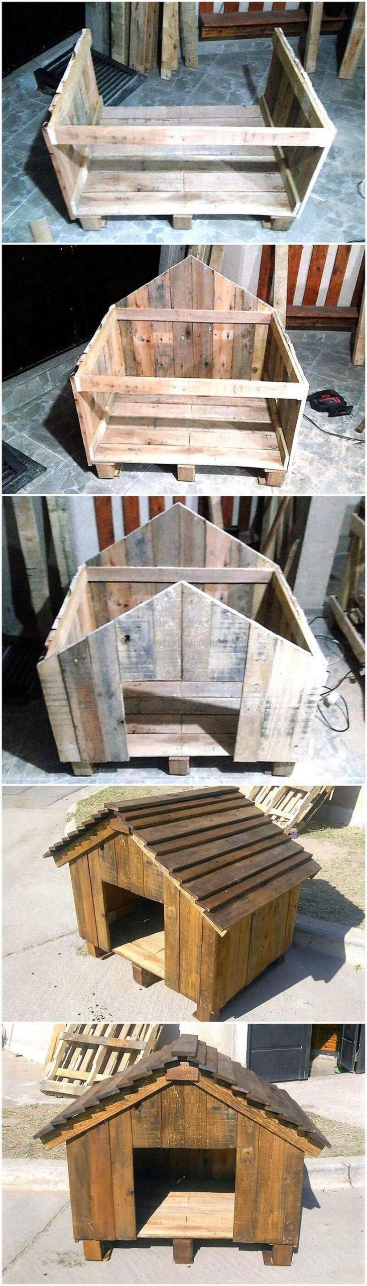 DIY Wood Dog House
 80 Super DIY Ideas For Wood Pallet Dog Houses