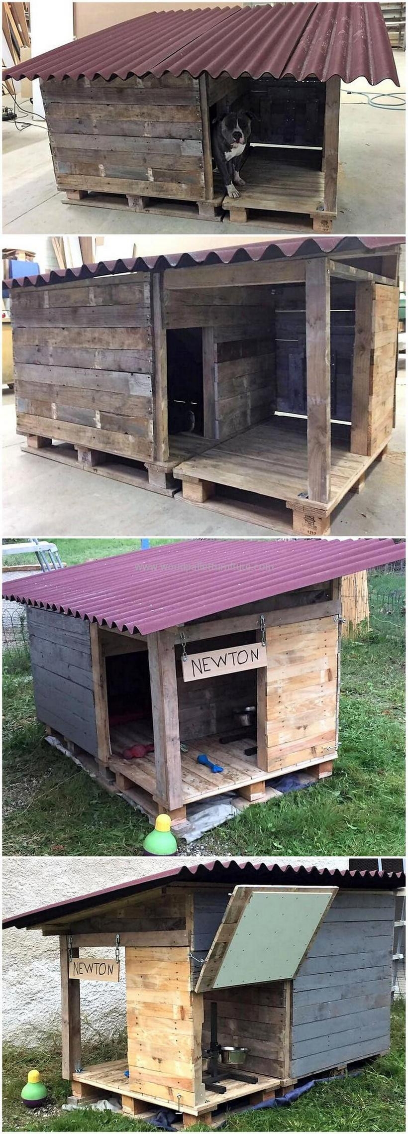 DIY Wood Dog House
 80 Super DIY Ideas For Wood Pallet Dog Houses