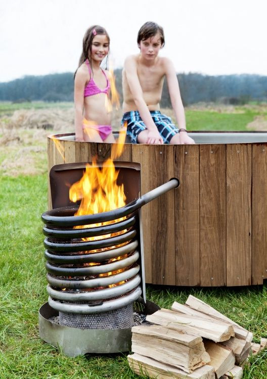 DIY Wood Fired Hot Tub Heater
 Bl Working Build wood fired hot tub