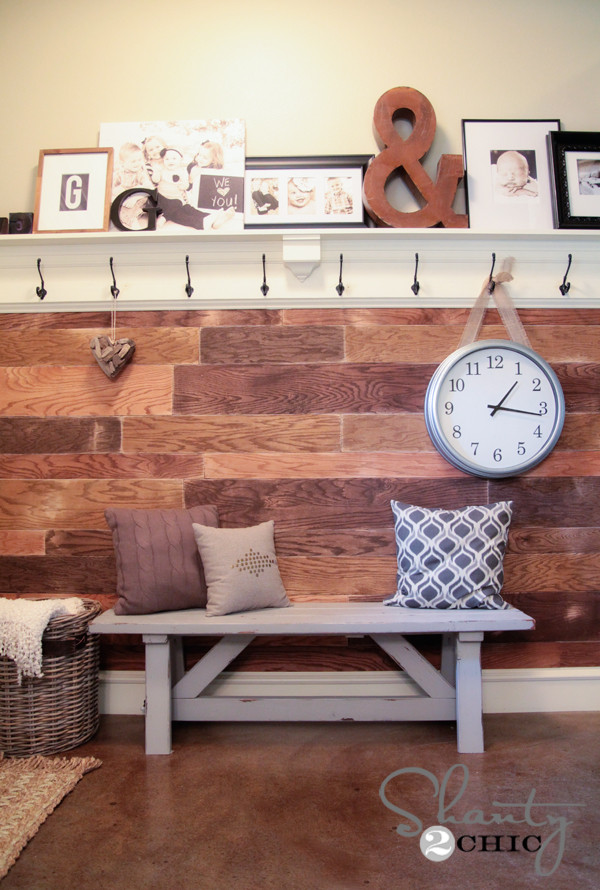 DIY Wood Plank Walls
 My $100 Plank Wall Shanty 2 Chic