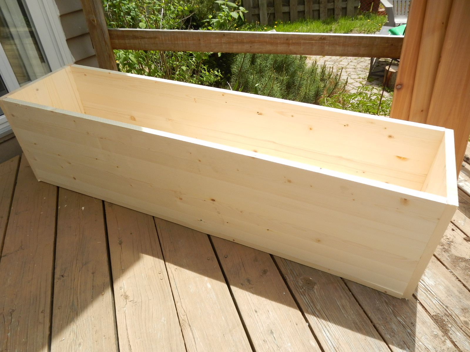 DIY Wood Planter Boxes
 Planting for Privacy – DIY Wood Planter