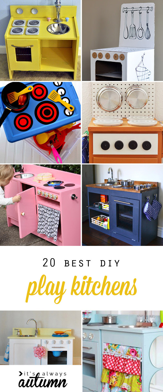 DIY Wood Play Kitchen
 20 coolest DIY play kitchen tutorials It s Always Autumn