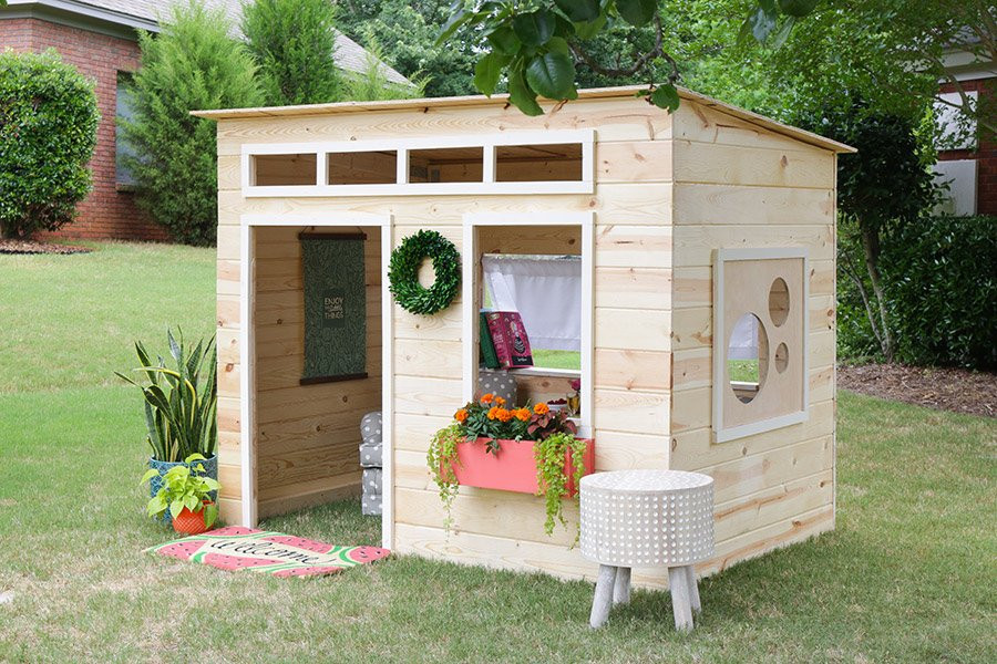 DIY Wood Playhouse
 Wooden Playhouse Kits Style – Loccie Better Homes Gardens
