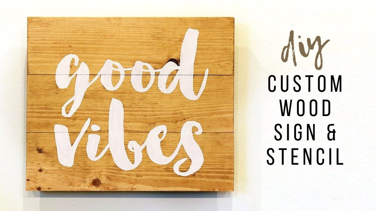 DIY Wood Sign Stencils
 Easy DIY Wood Sign
