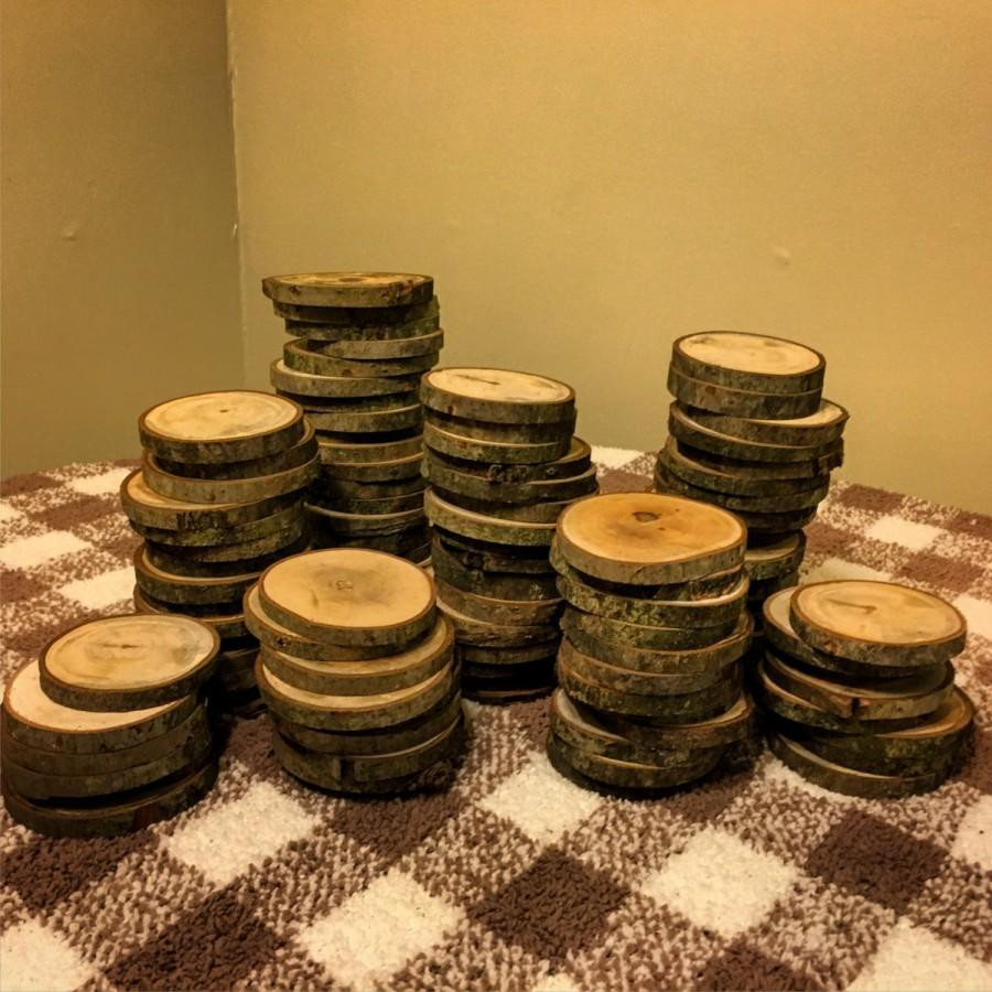 DIY Wood Slices For Wedding
 100 3" Wood Slices Rustic Wedding Decor Tree Slices