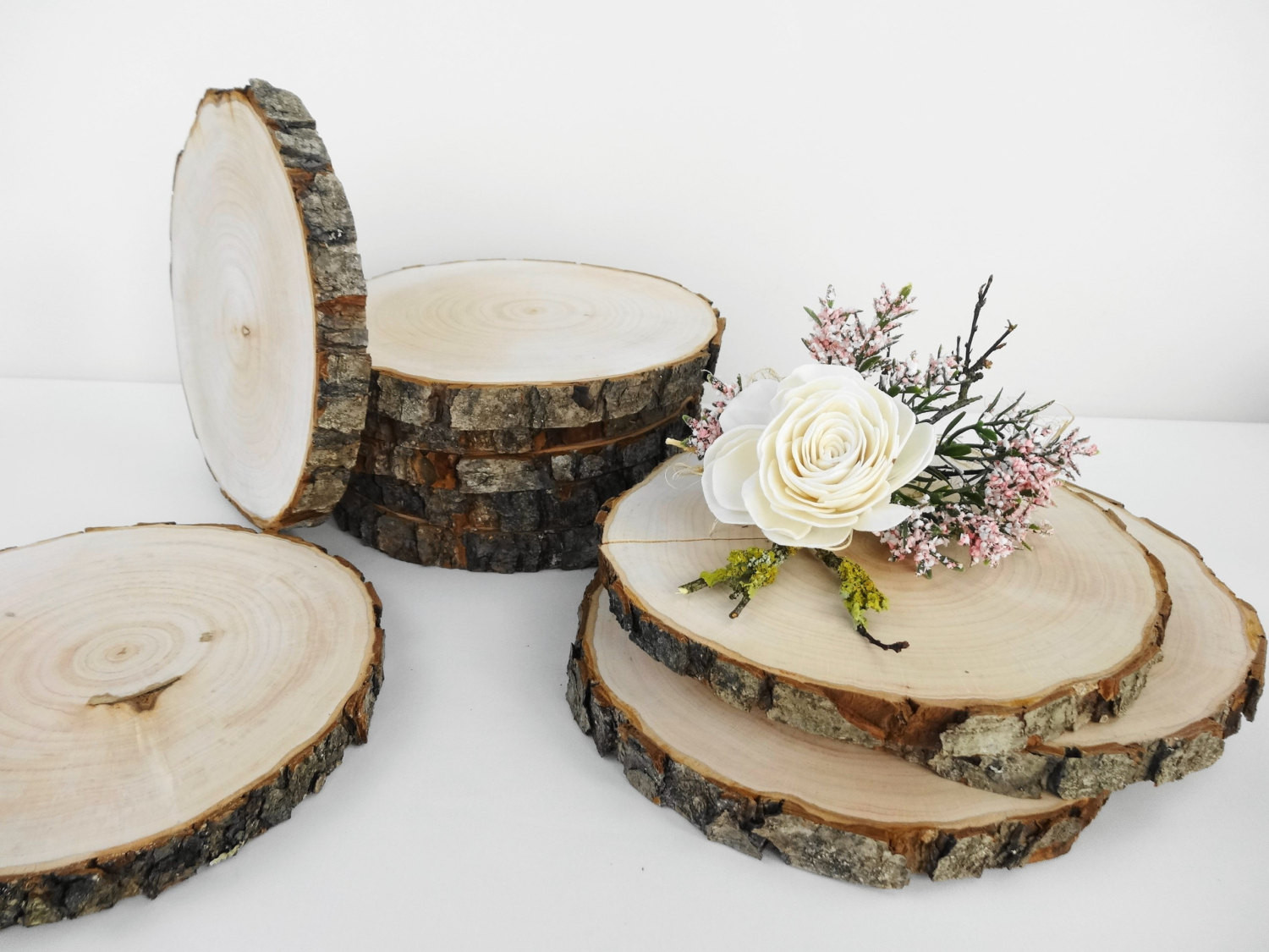 DIY Wood Slices For Wedding
 7 Wood Slices Tree Slices Wedding Decor Woodwork