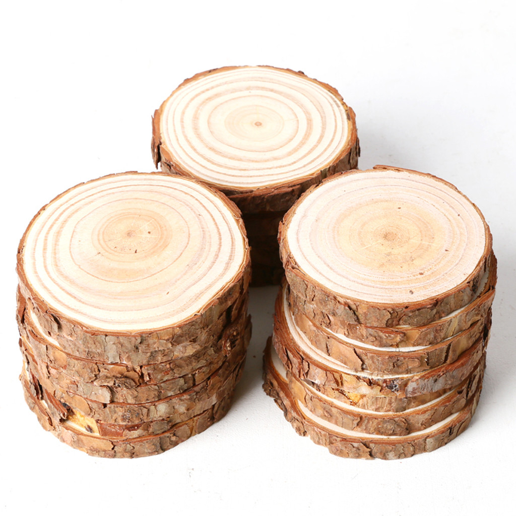 DIY Wood Slices For Wedding
 12 20pcs Wood Slices Round Christmas Crafts Wedding DIY