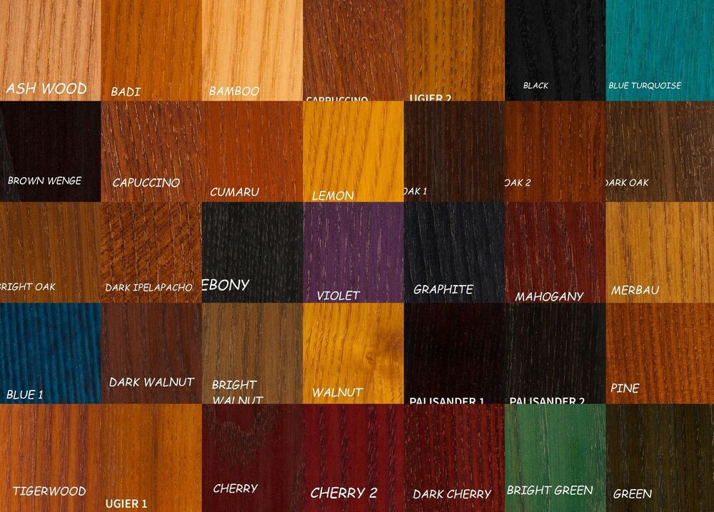 DIY Wood Stain Colors
 Water Based Wood Stain 67 Colours Woodworking DIY